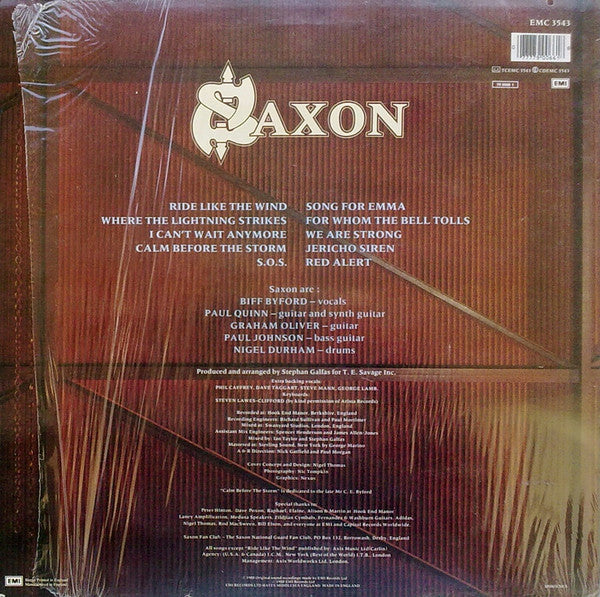 Saxon - Destiny - Used Vinyl Record image 3