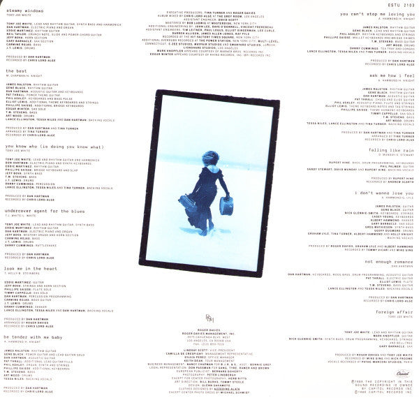 Tina Turner - Foreign Affair - Used Vinyl Record image 4