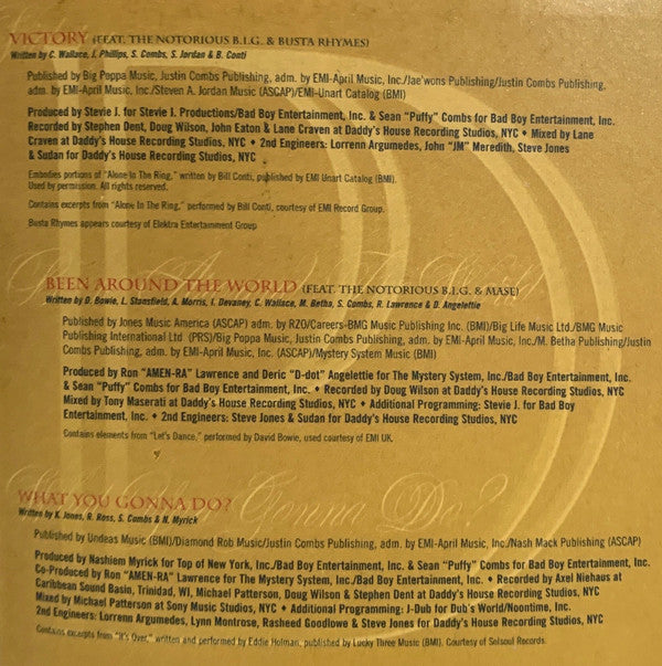 Puff Daddy & The Fam - No Way Out - Used CD image 3