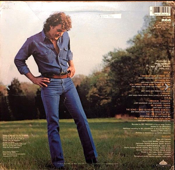 Eddy Raven - Love And Other Hard Times - Used Vinyl Record image 2