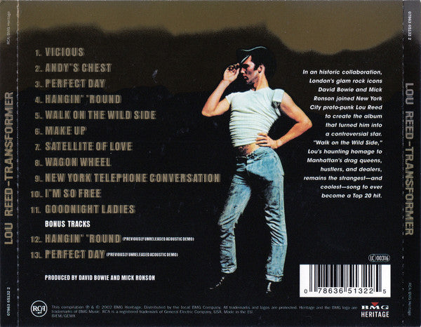 Lou Reed - Transformer - CD image 2