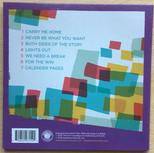WE ARE THE IN CROWD - GUARANTEED TO DISAGREE - 5" CD MAXI SINGLE image 2