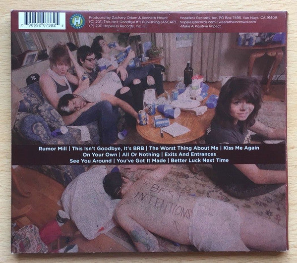 We Are The In Crowd - Best Intentions - CD image 3
