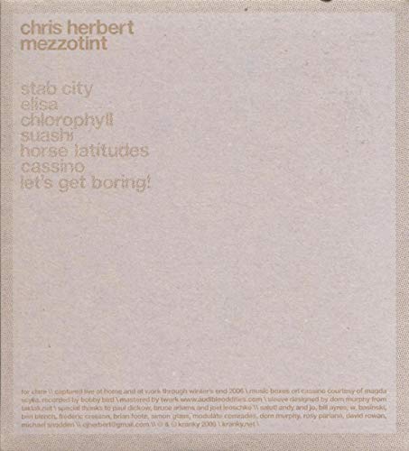 HERBERT CHRIS - MEZZOTINT - CD image 1