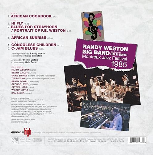 Randy Weston Big Ban - Montreux Jazz Festival 1985 - Vinyl Record lp image 3