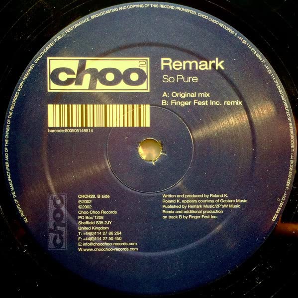 Remark - So Pure - Used Vinyl Record 12" image 1