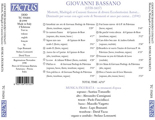 MUSICA FIGURATA - MOTTETTI MADRIGALI E CANZONI - CD image 2