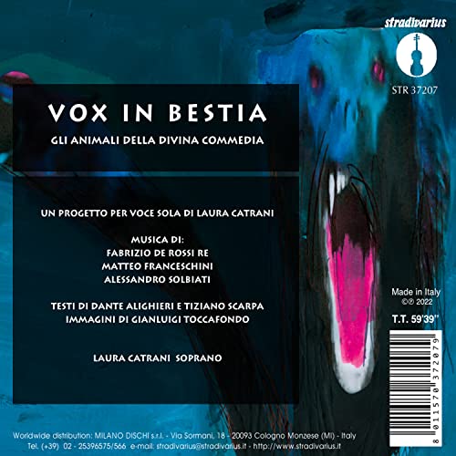 CATRANI - Vox In Bestia: Gli Animali Della Divina Commedia - CD image 2