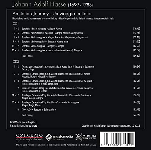 Johann Adolf Hasse - : Italian Journey - CD image 2