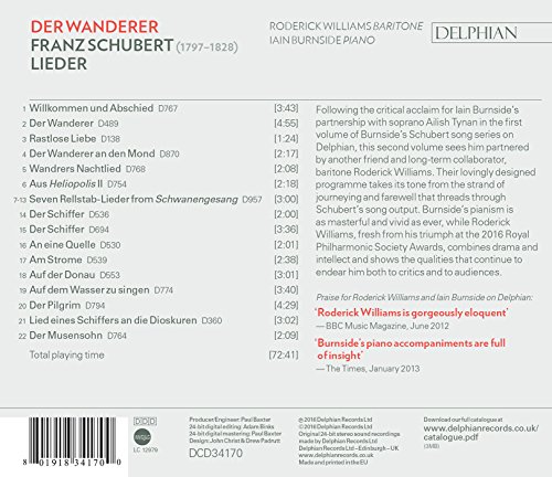 Franz Schubert - Schubert Lieder: Der Wanderer - CD image 2