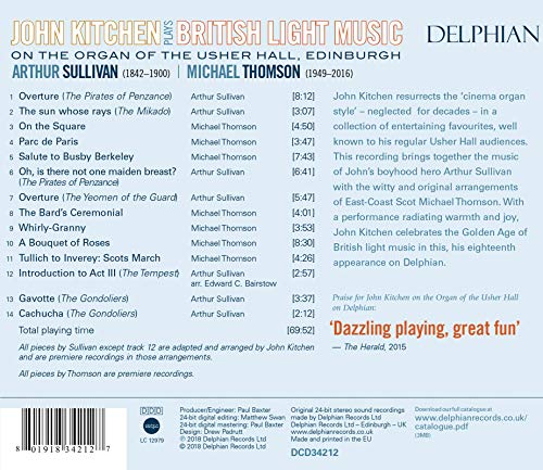 John Kitchen - Plays British Light Music On the Organ... - CD image 2