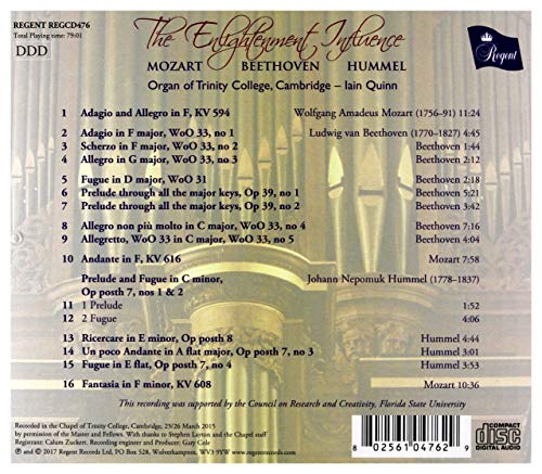 Wolfgang Amadeus Moz - Mozart/Beethoven/Hummel: The Enlightenment Influe image 2