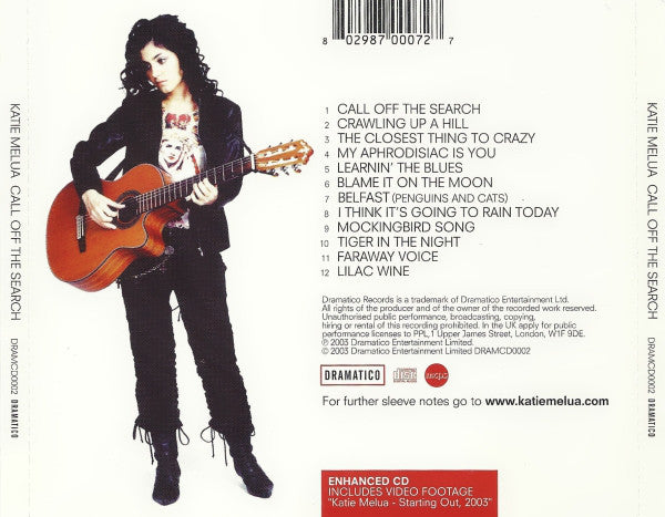 Katie Melua - Call Off The Search - Used CD image 3