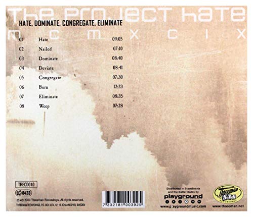 PROJECT HATE MCMXCIX - HATE, DOMINATE, CONGREGATE.. - CD image 2
