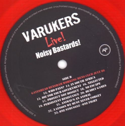 VARUKERS - NOISY BASTARDS (RED VINYL) - Vinyl Record image 5