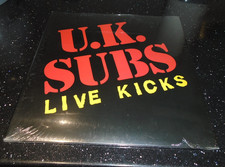 UK SUBS - LIVE KICKS (ORANGE VINYL) - Vinyl Record image 1