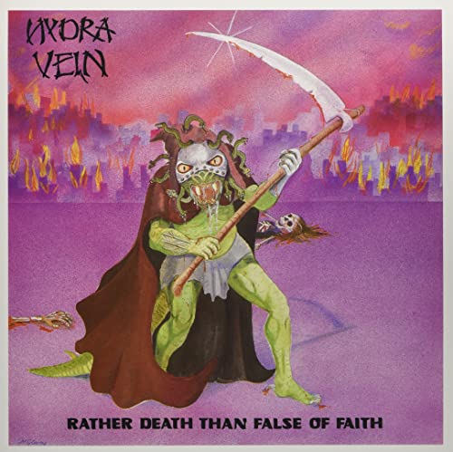 RATHER DEATH THAN FALSE OF FAITH (CLEAR/PURPLE SPLATTER VINYL) - Vinyl image 1