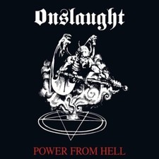 ONSLAUGHT - POWER FROM HELL (WHITE / RED SPLATTER VINYL) - Vinyl Record image 1