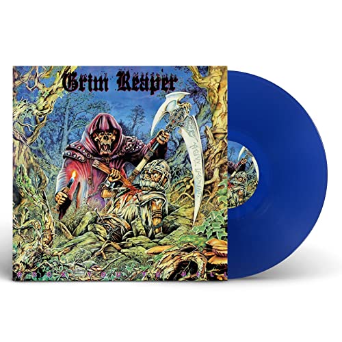 GRIM REAPER - ROCK YOU TO HELL (BLUE VINYL) - Vinyl Record image 1