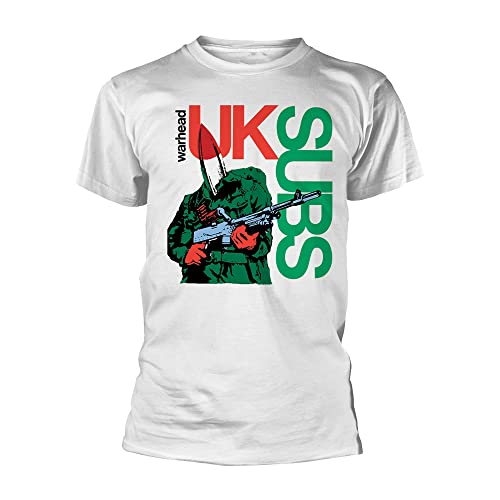 UK SUBS - WARHEAD (WHITE) - tshirt - T Shirt - Size M image 1