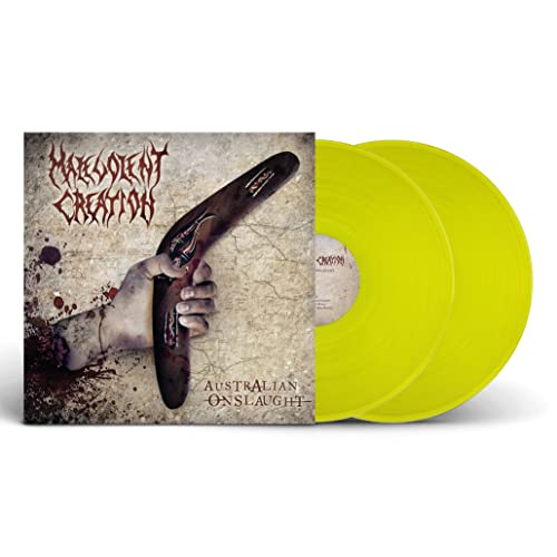 MALEVOLENT CREATION - AUSTRALIAN ONSLAUGHT (YELLOW VINYL) - DLP - Viny image 1