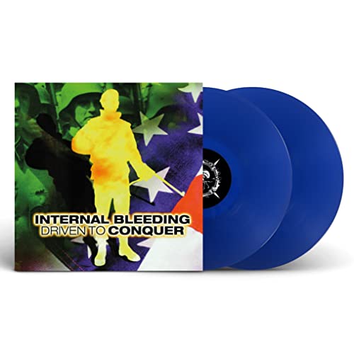 INTERNAL BLEEDING - DRIVEN TO CONQUER (TRANSPARENT BLUE VINYL) - Vinyl image 1