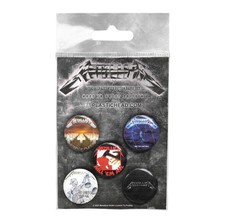 METALLICA - ALBUMS 1983-1991 BUTTON BADGE SET - BADGEP image 2