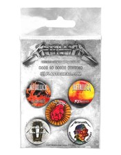 METALLICA - ALBUMS 1996-2016 BUTTON BADGE SET - BADGEP image 2