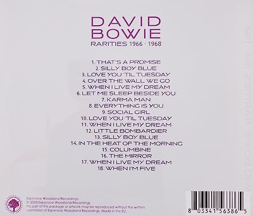 DAVID BOWIE - RARITIES 1966-1968 - CD image 2