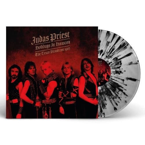 JUDAS PRIEST - HOLIDAYS IN HOUSTON (CLEAR/BLACK SPLATTER VINYL) - Vinyl image 2