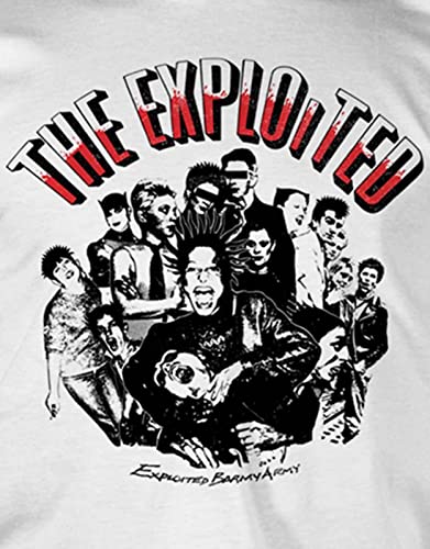 EXPLOITED - BARMY ARMY (WHI - tshirt - T Shirt - Size M image 3