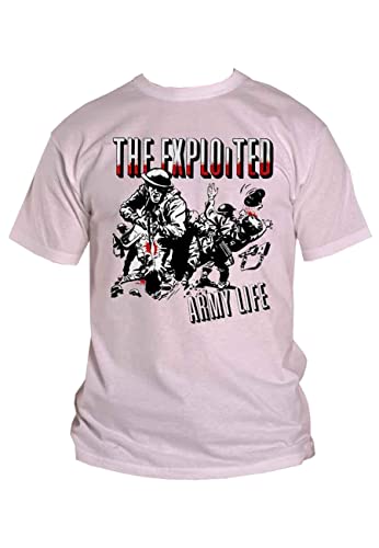EXPLOITED - ARMY LIFE (WHIT - tshirt - T Shirt - Size M image 4