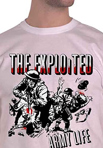 EXPLOITED - ARMY LIFE (WHIT - tshirt - T Shirt - Size L image 3