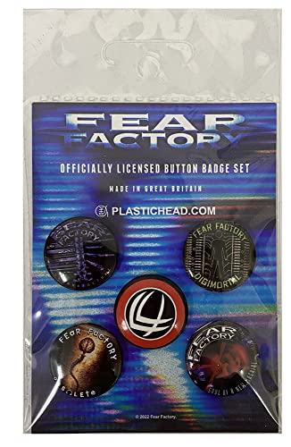 FEAR FACTORY - ALBUMS 1992-2001 BUTTON BADGE SET - BADGEP image 4