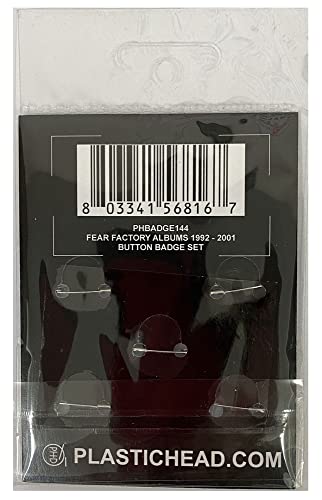 FEAR FACTORY - ALBUMS 1992-2001 BUTTON BADGE SET - BADGEP image 5