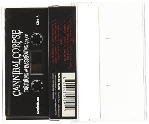 CANNIBAL CORPSE - TORTURING AND EVISCERATING LIVE - Cassette image 3