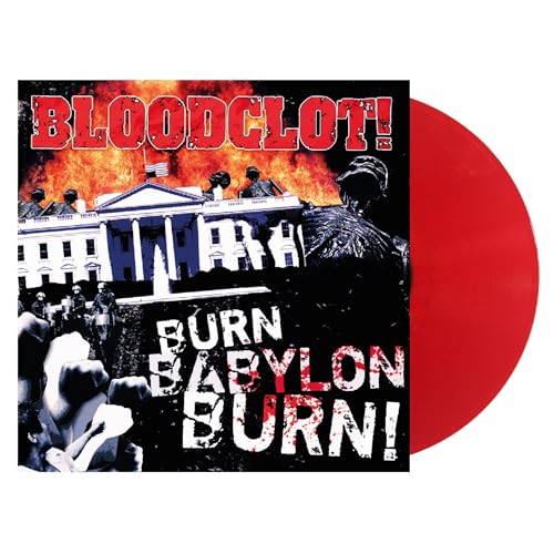 BLOODCLOT - BURN BABYLON BURN (RED VINYL) - Vinyl Record image 1