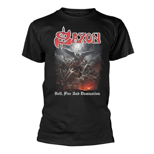 SAXON - HELL, FIRE AND - tshirt - T Shirt - Size M image 1