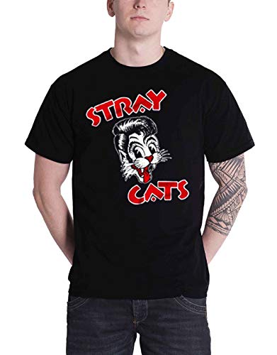 STRAY CATS - CAT LOGO - tshirt - T Shirt - Size S image 2