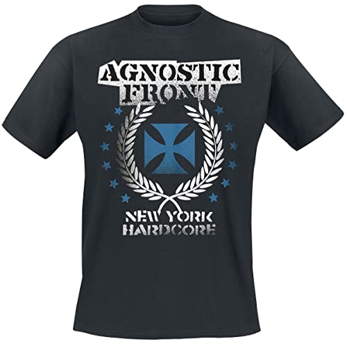 AGNOSTIC FRONT - BLUE IRON CROSS - tshirt - T Shirt - Size M image 1