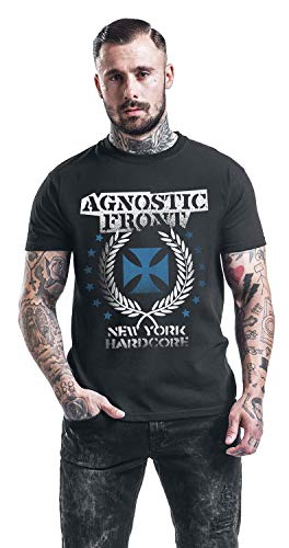 AGNOSTIC FRONT - BLUE IRON CROSS - tshirt - T Shirt - Size M image 4