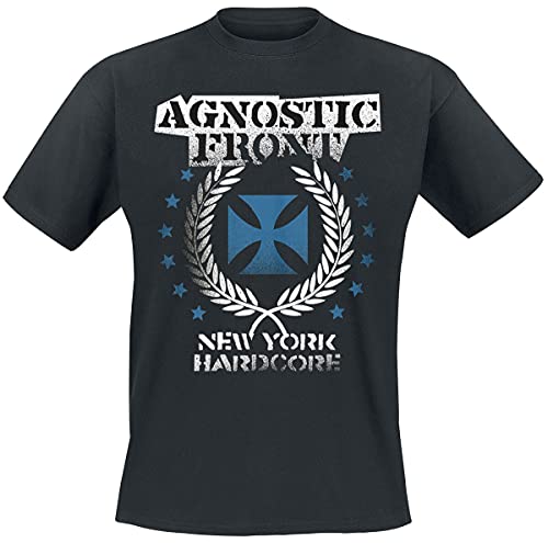 AGNOSTIC FRONT - BLUE IRON CROSS - tshirt - T Shirt - Size S image 1