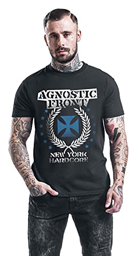 AGNOSTIC FRONT - BLUE IRON CROSS - tshirt - T Shirt - Size S image 4