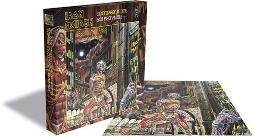 IRON MAIDEN - SOMEWHERE IN TIME (500 PIECE JIGSAW PUZZLE) - Jigsaw Puz image 1