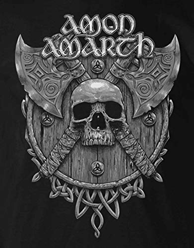 AMON AMARTH - GREY SKULL (BLA - Clothing - LS - Size M image 3