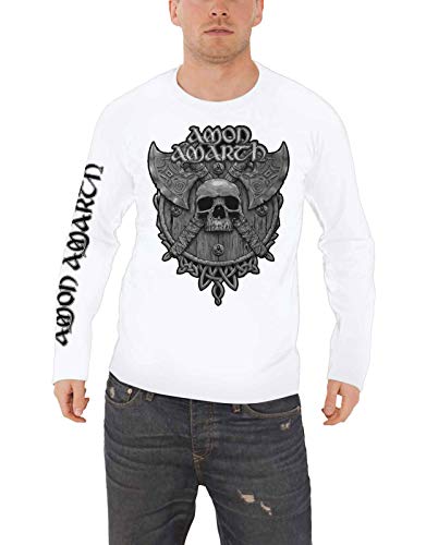 AMON AMARTH - GREY SKULL (WHI - Clothing - LS - Size XXL