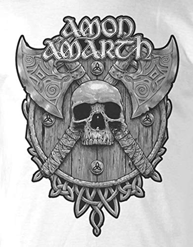 AMON AMARTH - GREY SKULL (WHI - Clothing - LS - Size XXL image 3