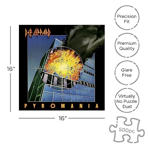 DEF LEPPARD - PYROMANIA (500 PIECE JIGSAW PUZZLE) - Jigsaw Puzzle image 2