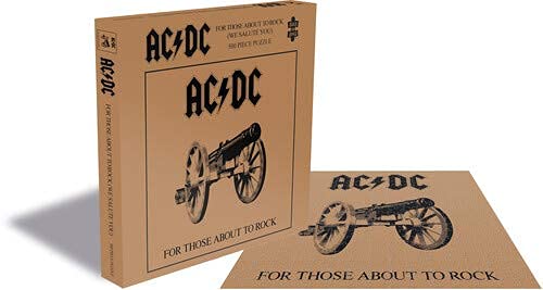 AC/DC - FOR THOSE ABOUT TO ROCK (500 PIECE JIGSAW PUZZLE) - Jigsaw Puz image 1