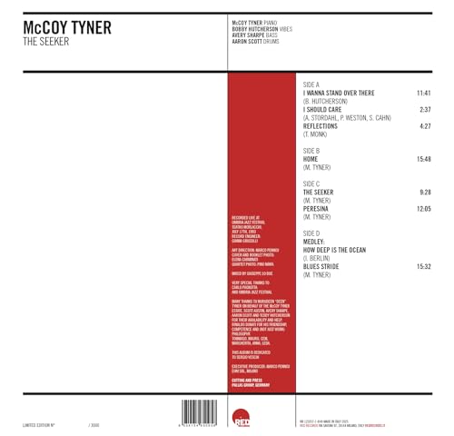 MCCOY TYNER - SEEKER - Vinyl Record lp image 2